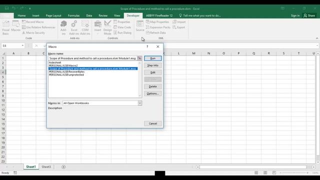 VBA Sub procedure- Scope and Calling a sub procedure смотреть онлайн