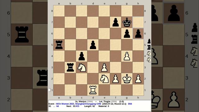 Ju, Wenjun vs Lei, Tingjie | World Chess Championship Women 2023, Shanghai Chongqing R12.1 смотреть онлайн