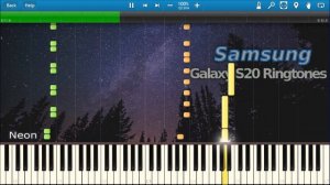SAMSUNG GALAXY S20 RINGTONES IN SYNTHESIA