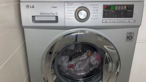 Стирка 2 комплекта постельного белья на Lg Смешанные ткани 40 1200 предв стирка 2/2