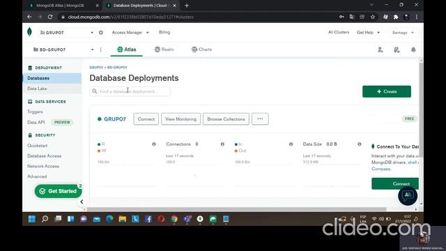 Grupo 7 Mongodb Atlas online crear cluster y conectar a Mongodb Compass y Studio 3T смотреть онлайн