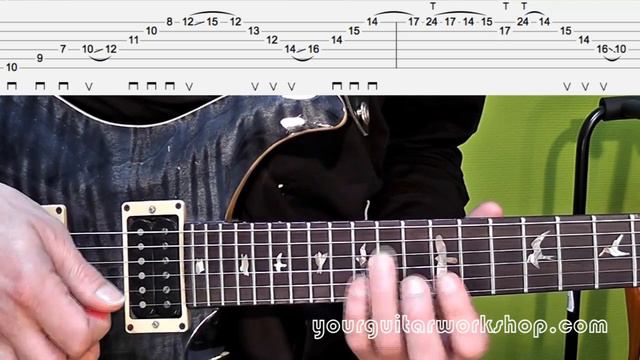 How To Play Michael Lee Firkins D7 arpeggio sweep picking & tapping Lick - Guitar Lesson смотреть онлайн