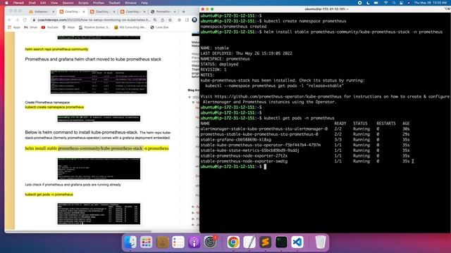 How to Setup Prometheus on Kubernetes | How to setup Prometheus & Grafana on EKS Cluster using Helm смотреть онлайн