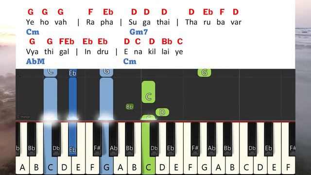Jehovah Rapha Keyboard Notes & Chords |யெகோவா ராஃப்பா | Nandri Vol. 8 | Rev. Alwin Thomas смотреть онлайн