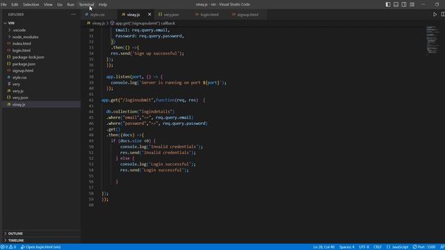login and signup page using express and javascript finally see the results firebase смотреть онлайн