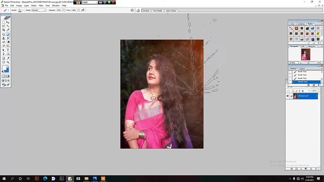 How to Blur Photo Background in Adobe Photoshop CS Tutorial смотреть онлайн