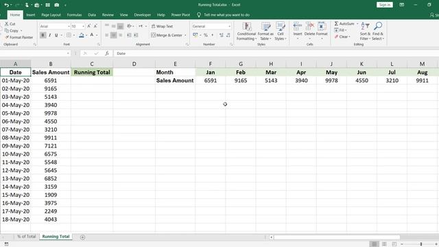 How to Add Running Total in Excel | Quick Analysis Tool смотреть онлайн