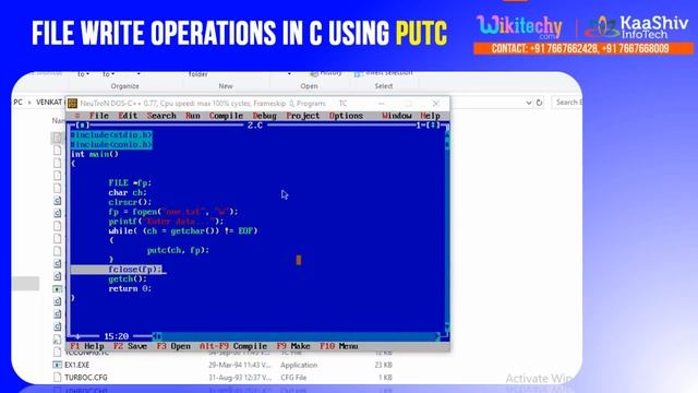 File Operations in C Programming - Fread - Fwrite - Fseek | File Handling in C смотреть онлайн
