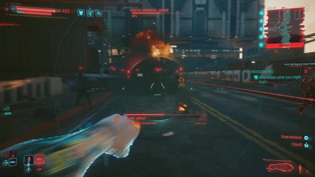 Cyberpunk 2077 Phantom Liberty (Explosive Launch Projectile System) VS Tough NCPD смотреть онлайн