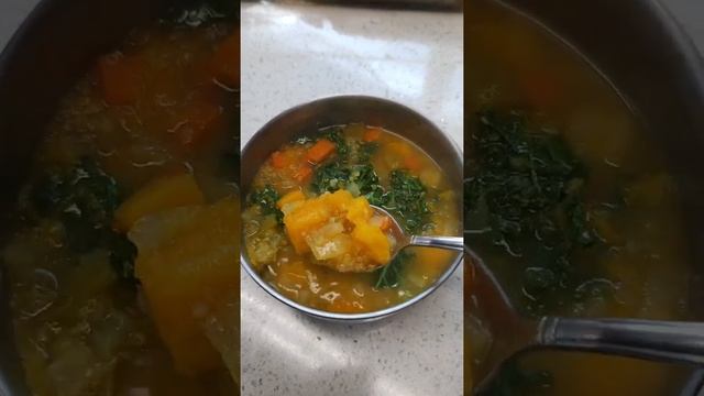 Тыквенный суп с киноа