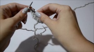 Шикарная шаль спицами сетка с бахромой для начинающих