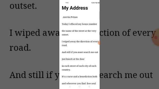 My Address by Amrita Pritam смотреть онлайн