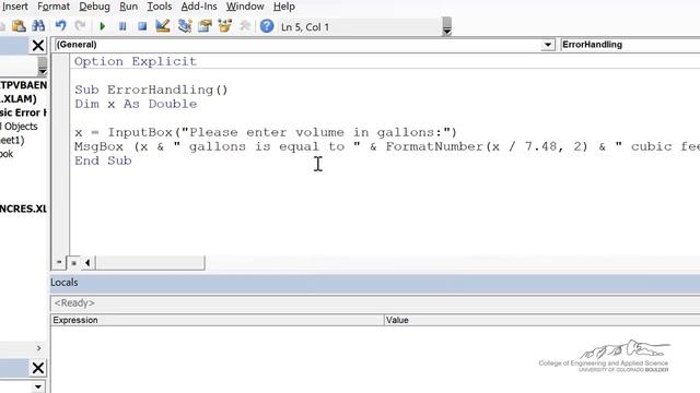 Basic Error Handling in VBA смотреть онлайн