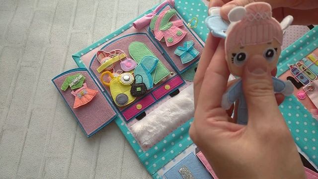 Развивающая книжка №43 Developing book.Quiet book смотреть онлайн