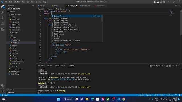 #1 Getting Started with E-commerce Web Development in React Js (Creating Navbar) #ecommerce #react смотреть онлайн