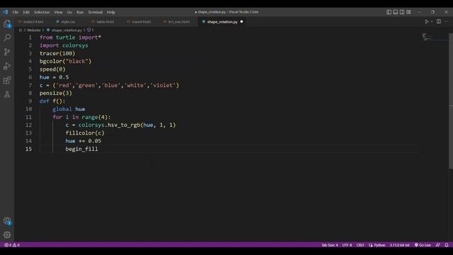 Amazing Python Turtle Graphics 05 | Python Turtle | Animation #turtle #python_programming смотреть онлайн