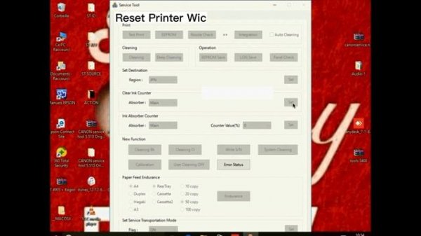 RESET COMPTEUR CANON TS3400 Serie TS3420 TS3440  TS3450 etc...( ERROR P07 5B00 5B01 5B02 )