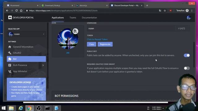 การสร้างบอท discord ด้วย Node js + Discord.js V12 | How to Creating discord bots смотреть онлайн