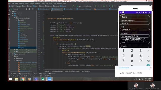 SFOPP - advance study android app with firebase - data logs смотреть онлайн