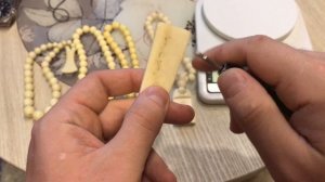 Как отличить кость от бильярдного шара простым способом. Чётки из кости и бильярдного шара.