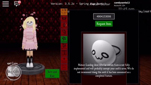 Face Accessories | Roblox Codes смотреть онлайн