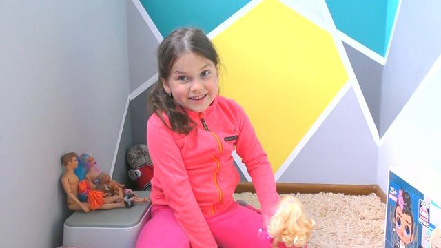 БОЛЬШИЕ куклы LOL Настя с НОВЫМИ игрушками на БАЛКОНЕ Nastya life VLOG 0+ смотреть онлайн