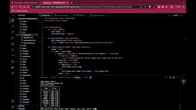 Final project CS50's Introduction to Programming with Python смотреть онлайн
