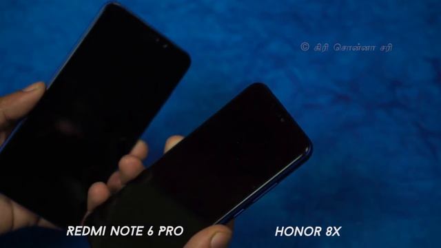 ப்ளூ சண்(ட்)டை Honor 8x vs Redmi Note 6 Pro - விரிவான ஒப்பீடு смотреть онлайн