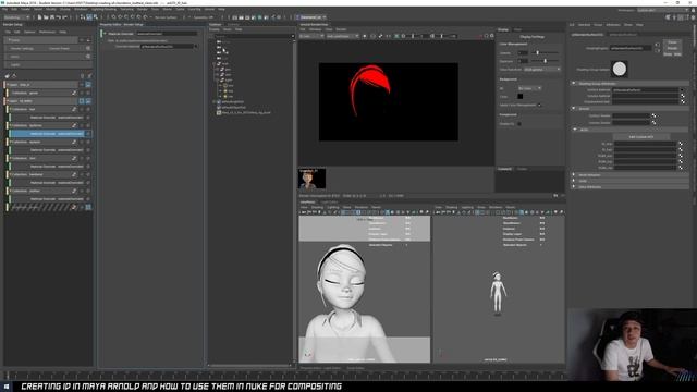 How to Create ID, Mattes in Maya Arnold & How to Use Them in Nuke For Compositing | Tutorial смотреть онлайн