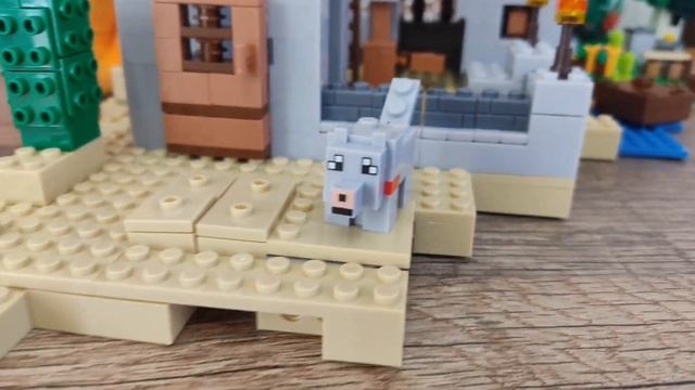 Обзор на нобор пустынная станция! Лего майнкрафт набор обзор! #смотрюkolyaplay