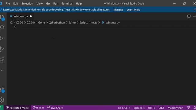 02 O3DE - Python - Creating a Window With Title смотреть онлайн
