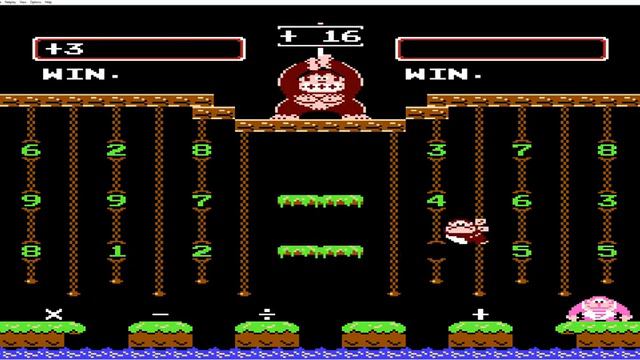 Donkey Kong Jr Math NES Gameplay смотреть онлайн