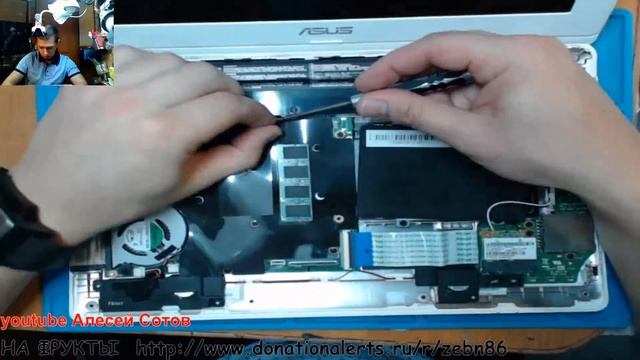 Ноутбук Asus X200CA разборка, не заряжается. смотреть онлайн