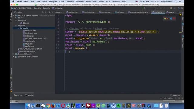 PHP P3L6d - Registreren met PHP (verificatie voltooien - account activeren) смотреть онлайн