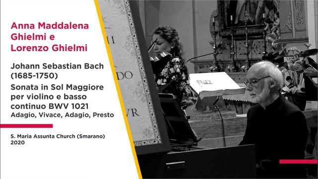 J.S. Bach, Sonata in G Major for violin and basso continuo BWV 1021 - A.M. Ghielmi and L. Ghielmi смотреть онлайн