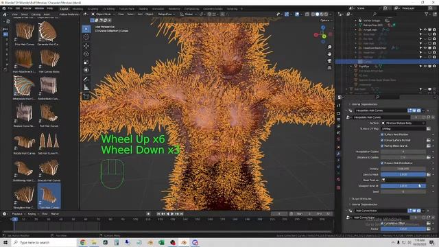 Blender 3.6 Hair Curves Tutorial | Adding More FUR Details To The MINOTAUR!