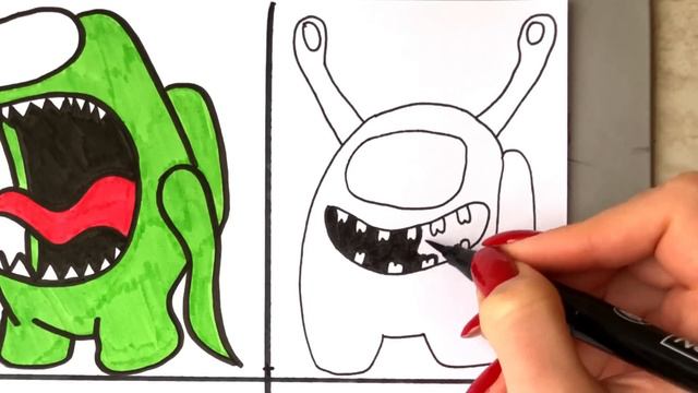 DRAWING RAINBOW FRIENDS Are AMONG US FNF MODS!? смотреть онлайн