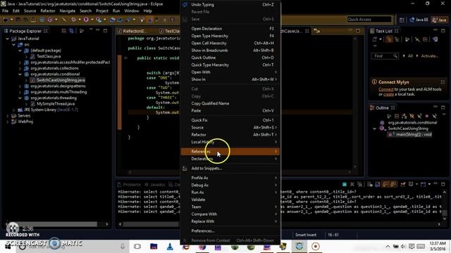 java switch case using string example смотреть онлайн