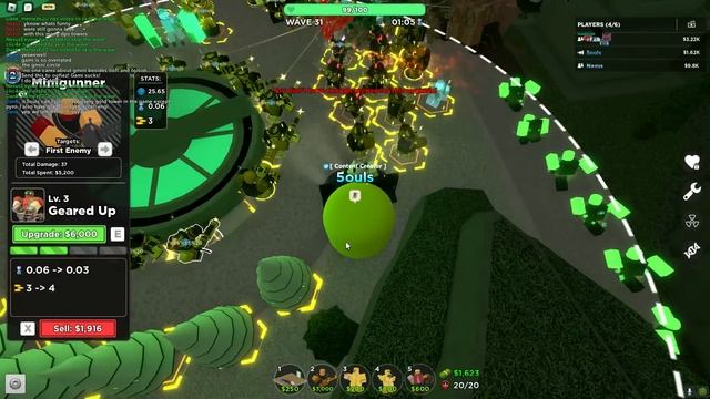 80 GOLD MINIGUNNERS VS POLLUTED WASTELANDS | ROBLOX Tower Defense Simulator смотреть онлайн