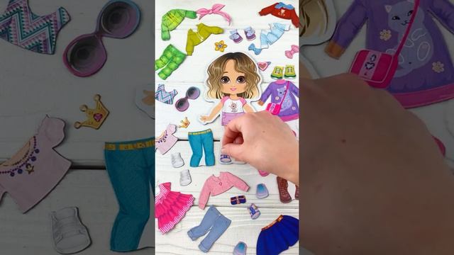 Развивающая магнитная игра "Одевашки" модная девчонка Ксюша смотреть онлайн