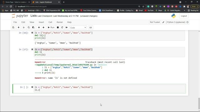 Learn Python In Bengali || Lecture - 6 || Python Lists(Part - 2) || Full Course (Basic to Advanced смотреть онлайн