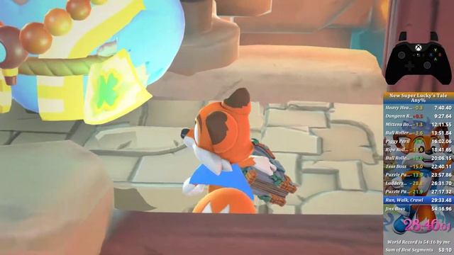 New Super Lucky's Tale | Any% Speedrun | 53:32.89 смотреть онлайн