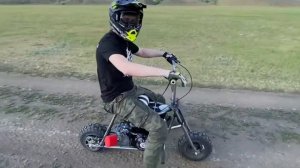 Первые тесты минибайка Крекер / First time test minibike Cracker