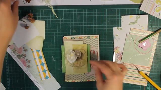 МАСТЕР-КЛАСС | ОТКРЫТКА из обрезков -1 | Скрапбукинг смотреть онлайн