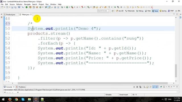 Lambda in Java 8 смотреть онлайн