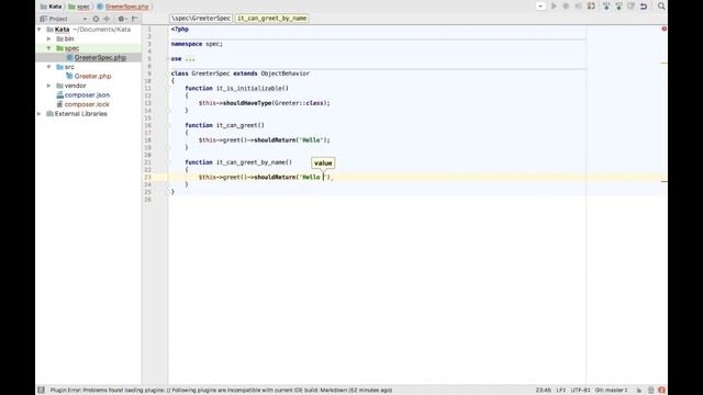 Driving Quality with PhpSpec and PhpStorm смотреть онлайн