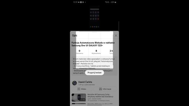 Nowości w funkcji Inteligentny Wybór w nakładce One UI 6 0 GALAXY S23+ смотреть онлайн