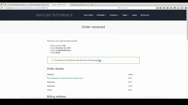 WP Job Manager - Packages - Checkout and User Packages Table смотреть онлайн