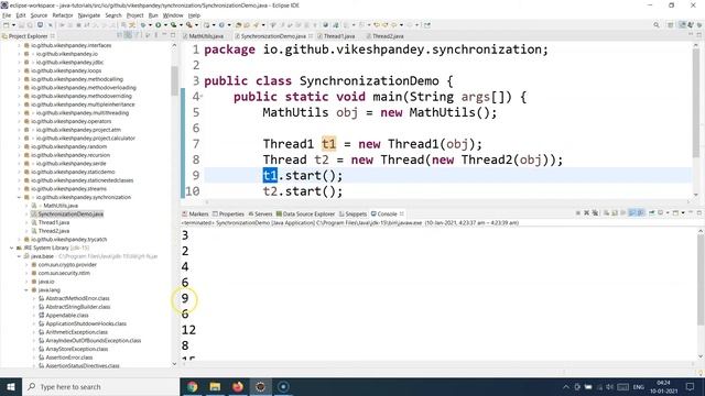 Java Tutorial For Beginners | Synchronization In Java | Java Synchronization Tutorial | SimpliCode смотреть онлайн