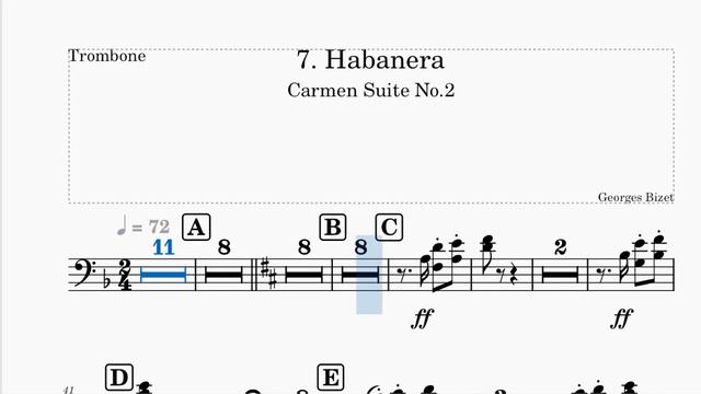 Carmen Suite 7 Habanera Trombone смотреть онлайн